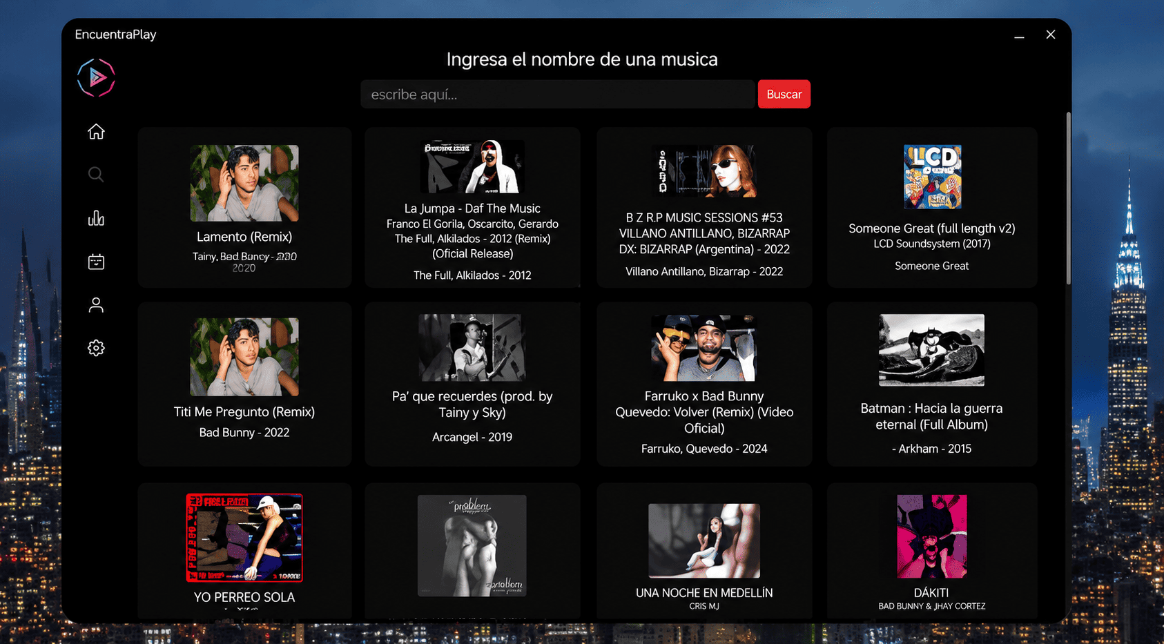 Vista previa del proyecto ElectronPlayer - v2